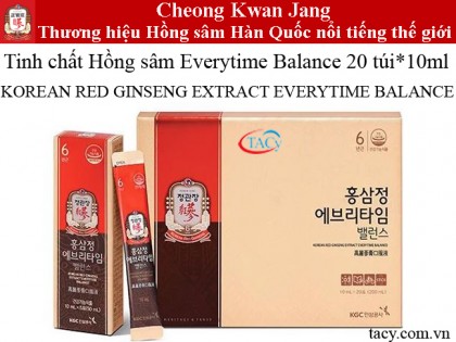 Tinh chất Hồng sâm Everytime Balance KGC 20túi*10ml